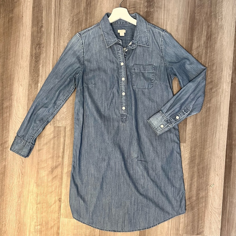 J. Crew Chambray Dress